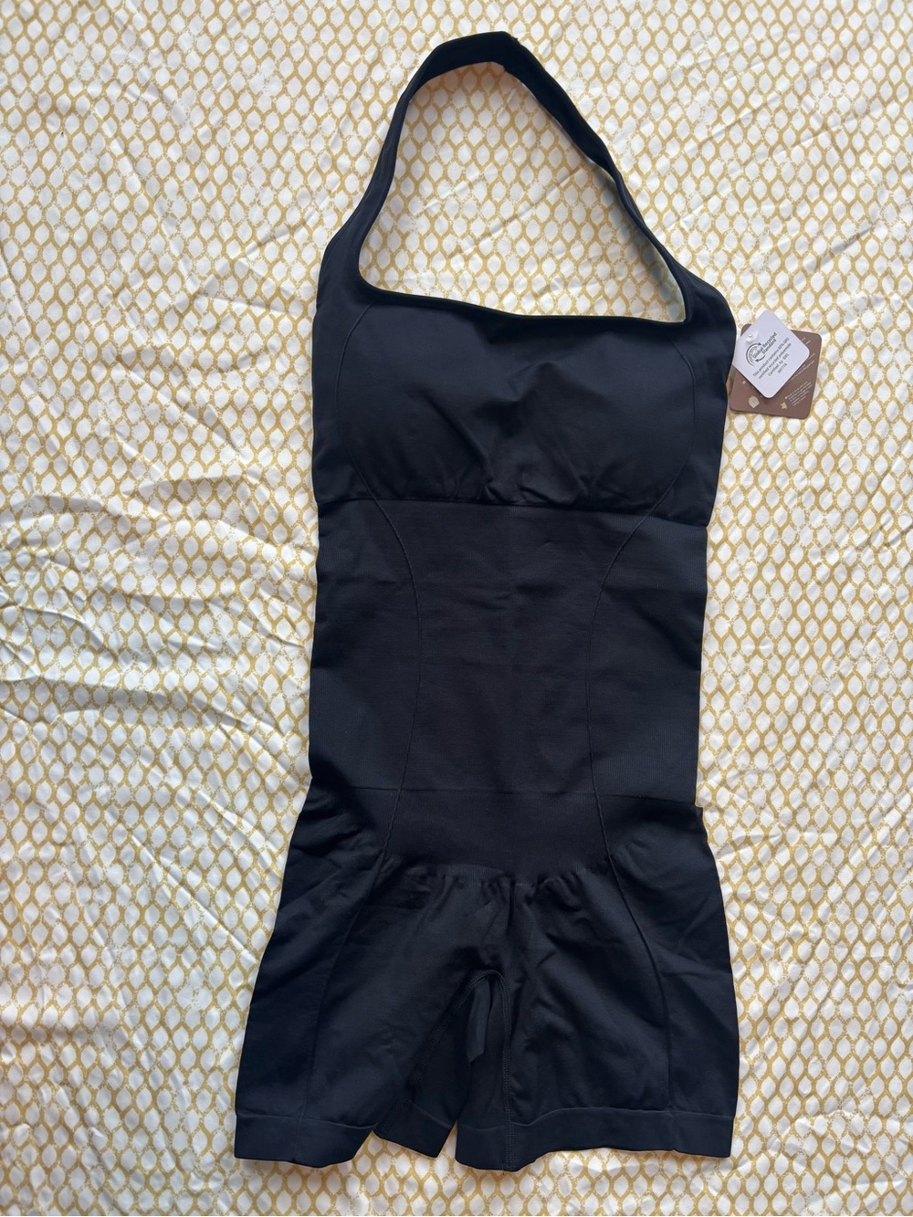 Unbranded Black Halter One-Piece Shapewear